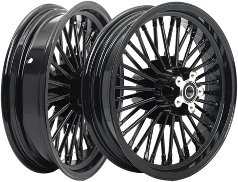 TOFR 17x3.5 16x3.5 أسود لامع الحافات الخلفية الأمامية عجلات 36 المتحدث الدهون لايحتاج ل هارلي سبورتستر X48 XL1200X 2010-2020 2011 2012 2013 2014 2015 2016 2017 2018 2019 in Kuwait