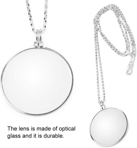 Loupe, Hanging Magnifier, Portable 5X Magnifier Monocle Lens with Hanging Necklace for Reading Crafts Needlework Jewelry Hobbies, monical in Saudi Arabia