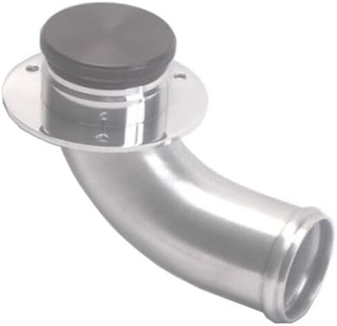 90 Degree Angled Neck Aluminum Remote Fuel Filler With Billet Aluminum Cap For 2.0 Inch Hose in Saudi Arabia