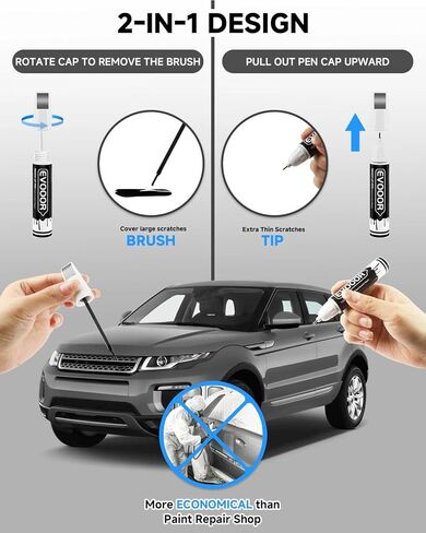 Fuji White (867/1AA/NER) Touch Up Paint Compatible with Land Rover Exact Match 2 in 1 Touch up Paint for Chips and Nicks Repair with 2pcs Disposable Micro Applicators in Saudi Arabia
