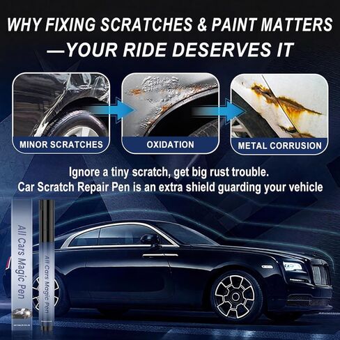 القلم السحري لجميع السيارات، مزيل خدوش السيارة للمركبات، مجموعة أقلام إصلاح خدوش طلاء السيارة، قلم إزالة خدوش السيارة السحري - إصلاح بسيط وسريع للخدوش، مقاوم للطقس يناسب جميع موديلات السيارات، قطعتان in Kuwait