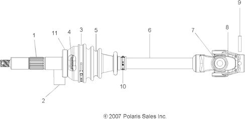 ختم الأكمام Polaris، قطعة OEM الأصلية 5222299، الكمية 1 in Saudi Arabia