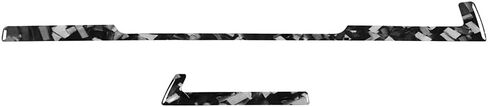Chcury1 2Pcs Dashboard Sticker Navigation Panel Trim Cover LHD Carbon Fiber+Epoxy Coating(Soft) Forged Pattern For Audi A4 A5 S4 S5 RS4 RS5 2017-2024 in Saudi Arabia