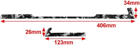 Chcury1 2Pcs Dashboard Sticker Navigation Panel Trim Cover LHD Carbon Fiber+Epoxy Coating(Soft) Forged Pattern For Audi A4 A5 S4 S5 RS4 RS5 2017-2024 in Saudi Arabia