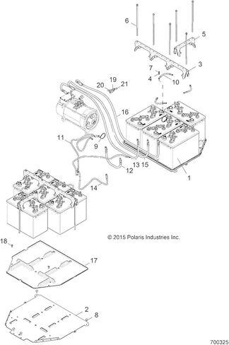 Polaris GEM Battery Hold Down Strap, Long, Genuine OEM Part 5438353, Qty 1 in Saudi Arabia