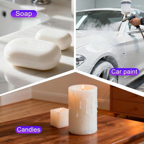 مسحوق ميكا ماكالون الأبيض، مسحوق صبغة نيون، مسحوق ميكا بألوان زاهية لراتنجات الإيبوكسي، والجلد، وفنون الأظافر، وصناعة الصابون، وظلال العيون، والرسم، والسلايم، والحرف اليدوية اليدوية، والمجوهرات، وصبغة التعادل، والشموع (50 جم/1.7 أونصة) in Kuwait