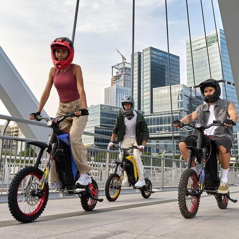 Electric Off-Road Motorcycle with 3.5KW Motor, 60V Battery, TFT Smart Screen, 165N・m Torque for Outdoor Off-Road/Leisure Riding (14-Inch Front Wheel). in Saudi Arabia
