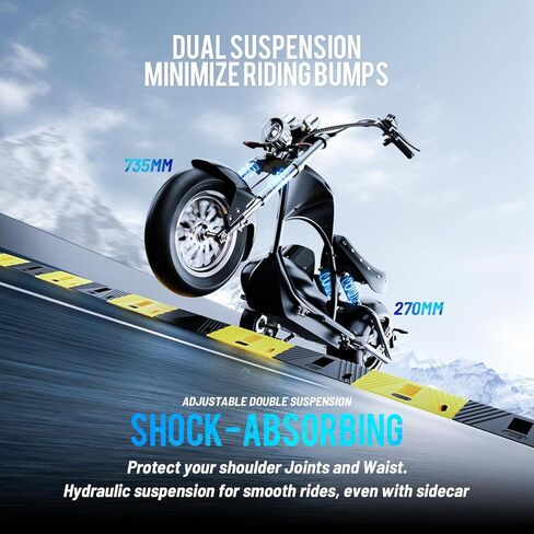 eAhora M1P Plus/M1P Pro 3000/4000W Motor 42/50MPH دراجة نارية كهربائية للبالغين، بطارية 30AH/42Ah 55/110 + أميال طويلة المدى دراجة نارية كهربائية قانونية للشارع، فرامل هيدروليكية مزدوجة، تعليق كامل in Kuwait