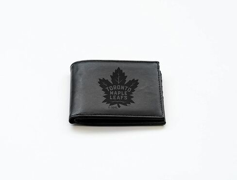 Rico Industries NHL Laser Engraved Billfold Wallet Laser Engraved Bill-fold Wallet - Slim Design - Great Gift in Kuwait