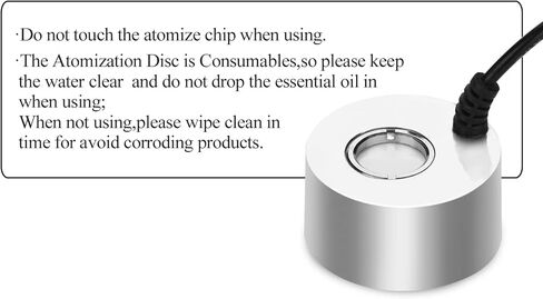 AGPTEK® 400mL/H Aluminum Mini Mist Maker Fogger Water Fountain Pond Fog Machine Atomizer Air Humidifier in Kuwait