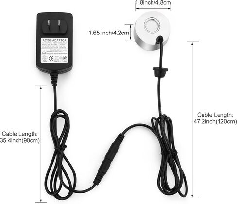 AGPTEK® 400mL/H Aluminum Mini Mist Maker Fogger Water Fountain Pond Fog Machine Atomizer Air Humidifier in Kuwait