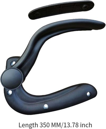 Ergonomic Office Chair Armrests with Adjustable Height and Arm Pads, Black in Kuwait