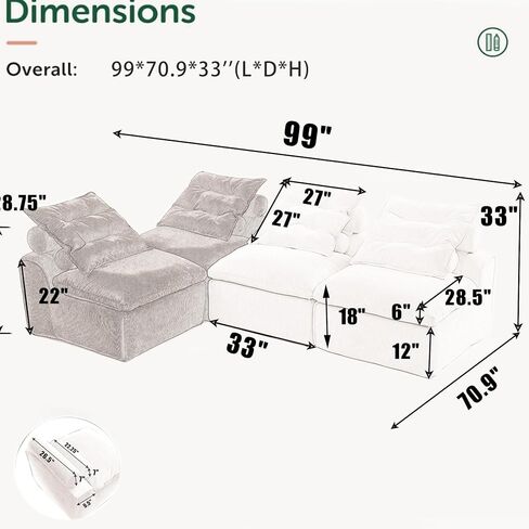 سروال قصير 6 وحدات، مسند للذراعين - تصميم، تكوينات DIY، بيج / أسود /، مع وسائد مريحة للرقبة لدعم وضعية الجسم في مناسبات مختلفة، 6، بيج أسود، أسفل الظهر وأسفل الظهر in Saudi Arabia