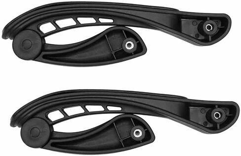 2 Pieces Office Chair Armrest Movable Linkage Armrest Handrail Furniture Accessories, 5 Holes in Kuwait