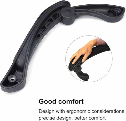 2 Pieces Office Chair Armrest Movable Linkage Armrest Handrail Furniture Accessories, 5 Holes in Kuwait