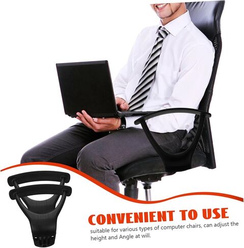 Cabilock 1Pair Ergonomic Office Chair Arm Bracket of Armrests for Comfortable Support Reducing Shoulder and Neck Fatigue for Office and Gaming Chairs in Saudi Arabia