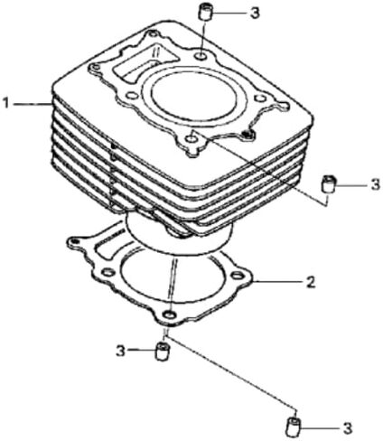 Cylinder Piston Gasket Set Fits Honda Rancher TRX350 (2000-2006) in Saudi Arabia