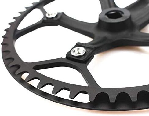 CYSKY Single Speed Crankset Set 60T 170mm Crankarms 130 BCD Fixie Crankset for Single Speed Bike, Fixed Gear Bicycle, Track Road Bike (Square Taper, Black) in Saudi Arabia