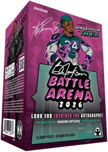 Ken Griffey Jr The Kid Blaster Box – 6 Packs Featuring Rare Inserts, Legendary Athlete Cards, Includes 1 Autograph - Collector’s Trading Card Set in Saudi Arabia