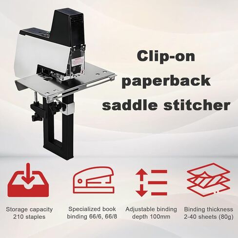 Heavy Duty Saddl-e Stitch Stapler,Electric Saddl-e Stapler,1-9 Strength Adjustment Levels,Saddl-e Stitching/Flat Stitching,Suitable for Photo Studios, Offices, and Homes. in Saudi Arabia