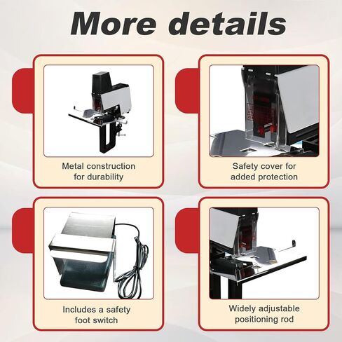 Heavy Duty Saddl-e Stitch Stapler,Electric Saddl-e Stapler,1-9 Strength Adjustment Levels,Saddl-e Stitching/Flat Stitching,Suitable for Photo Studios, Offices, and Homes. in Saudi Arabia