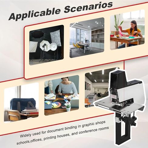 Heavy Duty Saddl-e Stitch Stapler,Electric Saddl-e Stapler,1-9 Strength Adjustment Levels,Saddl-e Stitching/Flat Stitching,Suitable for Photo Studios, Offices, and Homes. in Saudi Arabia