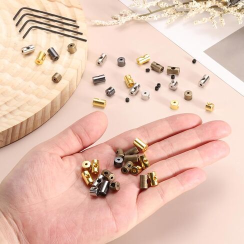 MECCANIXITY 30 Pcs Metal Locking Pin Backs, Locking Pin Keepers Locking Clasp 5mm(H) with 4 Wrench Replacement in Storage Case for Badge, Brooch, Silver Tone in Saudi Arabia