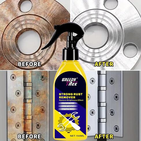 مذيب الصدأ سريع المفعول، 5.07 أونصة - مزيل الصدأ لقطع غيار السيارات/الرذاذ - يخترق ويفك الأجزاء والأدوات والسلاسل - حماية ضد الصدأ in Kuwait