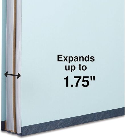 مجلد تصنيف Staples Pressboard، مقسم واحد، توسيع 1.75 بوصة، حجم قانوني، أزرق فاتح، 40/كرتون (ST614433/6144VS) in Saudi Arabia