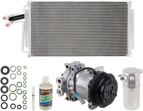 A/C Kit w/AC Compressor Condenser & Drier For Chevy S10 S-10 Blazer GMC Sonoma Jimmy S15 Olds Bravada 4.3L V6 1996-1998 - BuyAutoParts 60-82407CK New in Saudi Arabia
