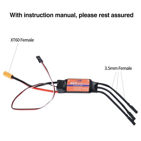High Thrust RC Aircraft Kit，1100KV RC Brushless Motor D2836 with BLHeli_S 40A Brushless ESC 5V 3A UBEC，1045 2-Van Propeller CW CCW for RC Aircraft RC Plane Fixed Wing & Quadcopter Plane in Saudi Arabia