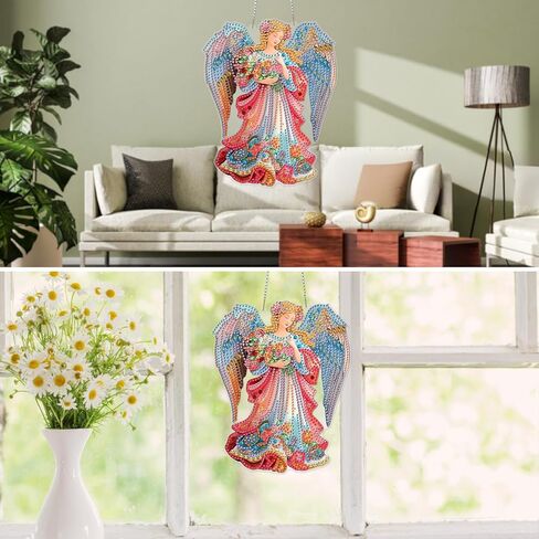 MXJSUA القديس باتريك الماس الفن شنقا مجموعات للبالغين المبتدئين، الكريستال الماس Suncatchers، شكل خاص اللوحة الماس قلادة نافذة زخرفة الهدايا للمنزل حديقة باب جدار ديكور in Saudi Arabia