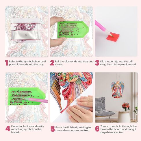MXJSUA القديس باتريك الماس الفن شنقا مجموعات للبالغين المبتدئين، الكريستال الماس Suncatchers، شكل خاص اللوحة الماس قلادة نافذة زخرفة الهدايا للمنزل حديقة باب جدار ديكور in Saudi Arabia