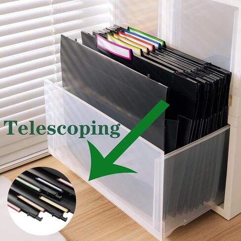 Hanging rose gold file organizer with 12 letter sized hanging folders, file basket, file box, storage box, office and school supplies in Saudi Arabia