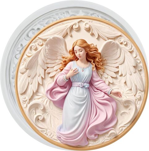 Angel Polymer Clay Molds Baroque Angel Relief Silicone Mold for DIY Crafts Epoxy Resin Casting Air Dry Polymer Clay Plaster Jewelry Making in Saudi Arabia