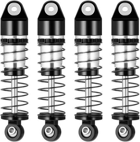 RCLIONS الألومنيوم RC سيارة الصدمات 36mm النفط امتصاص الصدمات لمحور SCX24 ديدبولت JLU C10 المصارع Basecamp 1/24th RC الزاحف سيارة ترقية أجزاء in Saudi Arabia