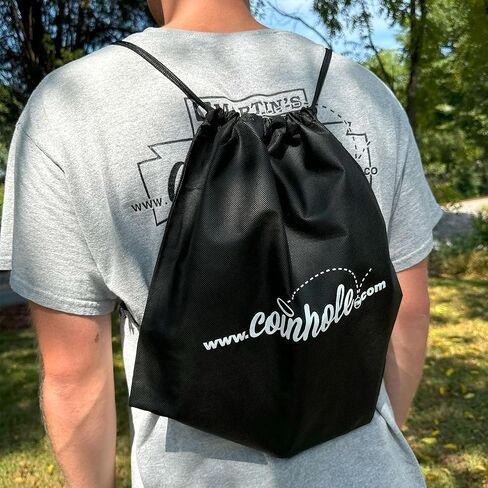 Coinhole Essentials Pack | Cloth Drawstring Travel Bag with 8 Replacement Coins (Carry Bag) in Saudi Arabia