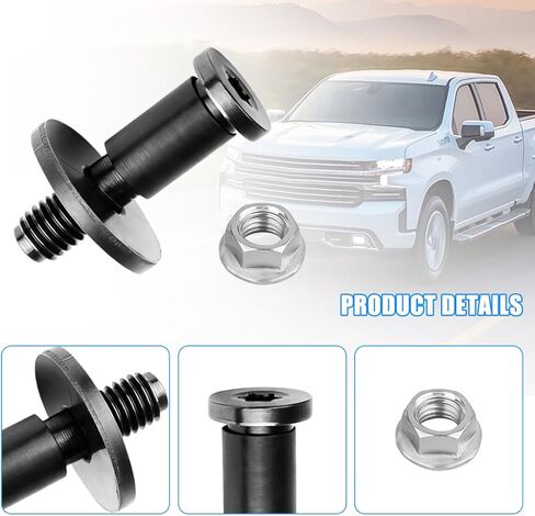 2PCS 38427 Car Tailgate Latch Striker Bolt, Vehicle Tailgate Door Lock Latch Striker Bolt Replacement, OEM#11570162 Automotive Accessories, Compatible with Avalanche EXT in Saudi Arabia