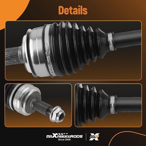مجموعة عمود المحور CV من maxpeedingrods لهوندا أكورد 2008-2014، لـ Acura TSX 2.4L 2009-2013، لـ Civic 1.8L 2014، السائق الأمامي وجانب الركاب 66-4251 66-4250 in Saudi Arabia