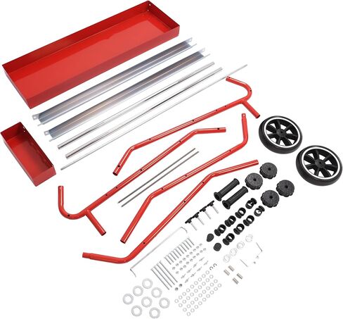 HECASA 36" Multi-Roll Masking Paper Machine W/Storage Trays, Auto Body Paint & Repair Shop, Car Painting Prep Steel Galvanized Powder Coated Red in Saudi Arabia