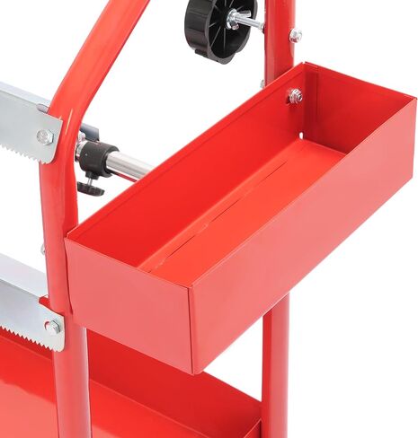 HECASA 36" Multi-Roll Masking Paper Machine W/Storage Trays, Auto Body Paint & Repair Shop, Car Painting Prep Steel Galvanized Powder Coated Red in Saudi Arabia