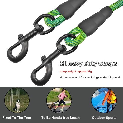 مقود الكلاب ذو الحبل الطويل من BTINESFUL، بطول 8 أقدام و12 قدمًا و20 قدمًا و30 قدمًا و50 قدمًا - مقود تدريب على الاستدعاء - رائع لتدريب الكلاب الصغيرة والمتوسطة الكبيرة أو اللعب أو التخييم أو الفناء الخلفي (30 قدمًا، برتقالي أسود) in Kuwait