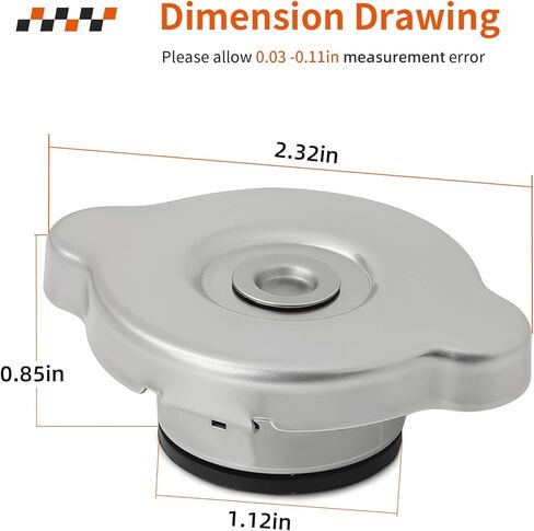 Radiator Cap for Suzuki KingQuad QuadSport Vinson 400 450 500 700 LT-Z400 LT-A450 LT-A500 LT-A700 2003-2024 17730-14G00 in Saudi Arabia