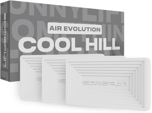 SOMEFUN Car Air Diffuser, Vent Clip, 3 Fragrance Tablets, Metallic, Sliding Cover, 30 Days (silver night) in Saudi Arabia