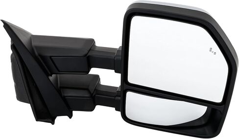 Garage-Pro Passenger Side Power Heated Towing Mirror for Ford F-250 F-350 Super Duty F-450 2020-2022, Side Mirror Replacement, Power Fold, Signal Light, Blind Spot Monitor, Puddle Lamp, Chrome in Saudi Arabia