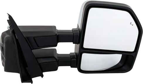 Garage-Pro Passenger Side Power Heated Towing Mirror for Ford F-250 F-350 Super Duty F-450 2020-2022, Side Mirror Replacement, Power Fold, Signal Light, Blind Spot Monitor, Puddle Lamp, Chrome in Saudi Arabia