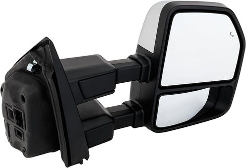 Garage-Pro Passenger Side Power Heated Towing Mirror for Ford F-250 F-350 Super Duty F-450 2020-2022, Side Mirror Replacement, Power Fold, Signal Light, Blind Spot Monitor, Puddle Lamp, Chrome in Saudi Arabia