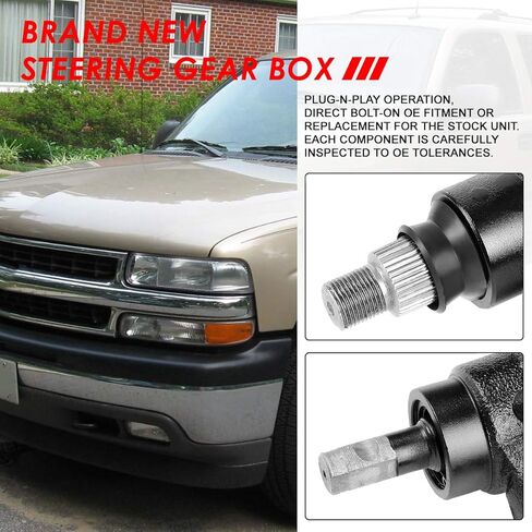 Auto Dynasty Performance Power Steering Gear Box Assembly Compatible with Cadillac Escalade Chevy Avalanche Silverado GMC Sierra Yukon 2001-2007, Steel in Saudi Arabia