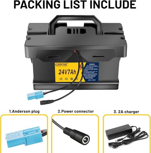 24V Lithium Battery for Kids Ride-On Cars & Toys,24v Battery for Ride on Toys with 2A Fast Charger,Compatible with Dynacraft Realtree 24 UTVs (24V7AH) in Saudi Arabia