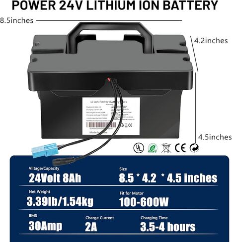 24V Lithium Battery for Kids Ride-On Cars & Toys,24v Battery for Ride on Toys with 2A Fast Charger,Compatible with Dynacraft Realtree 24 UTVs (24V7AH) in Saudi Arabia